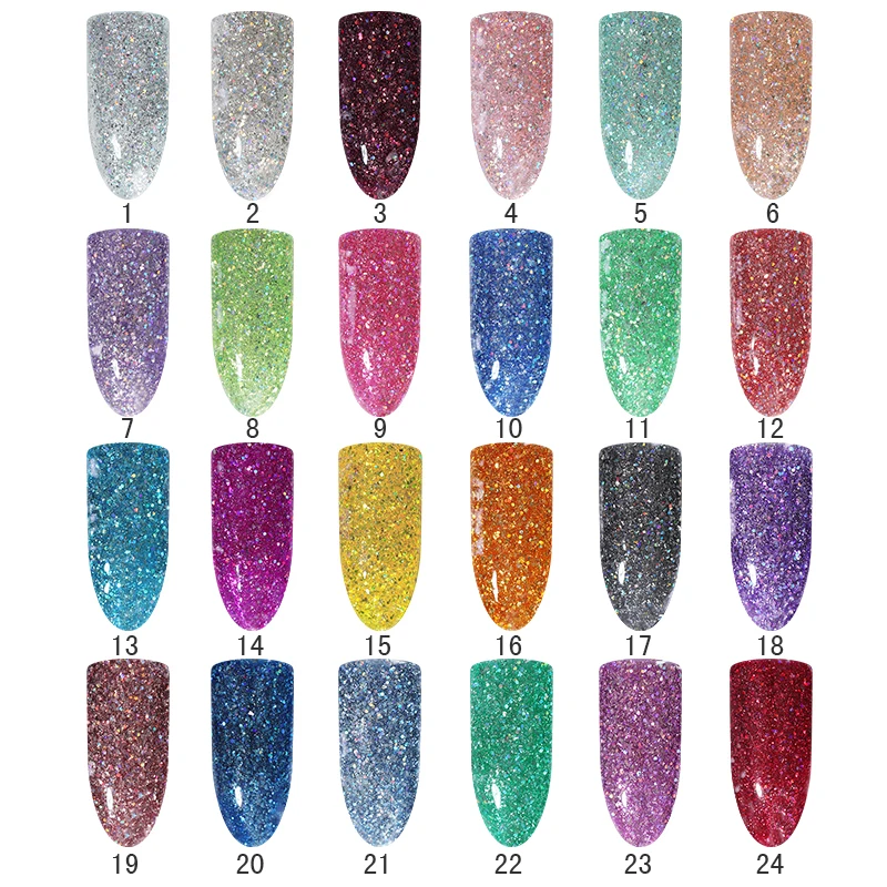 BORN PRETTY Platinum Gel Color Coat Chrome Nail Gel Polish 10ML Soak Off UV LED Nail Glitter Foil Color Gel Varnish