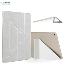 SZEGYCHX Caso Para el ipad de Aire 1 Caso 5 Formas Transformer Cruz plegable Con el Sueño Automático y Función Wake-Up Cubierta de La Tableta + pluma