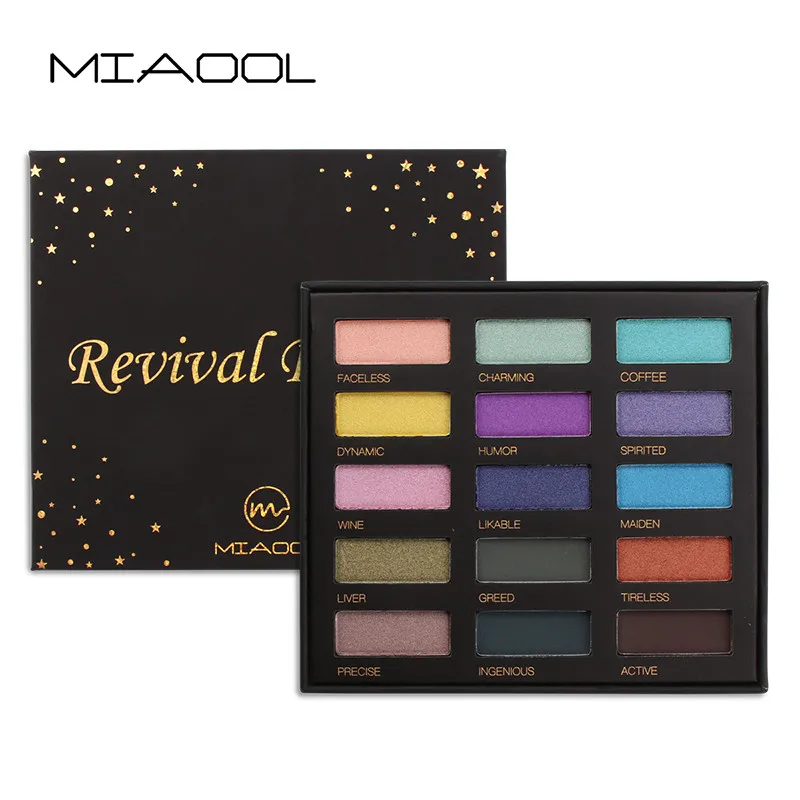 Палитра теней для век Shimmer Matte Glitter Eye Shadow 15 цветов в одном макияже |