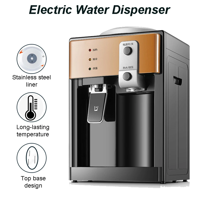 

Electric Water Dispenser Desktop Cold & Hot Warm Water Cooler Heater Drinking Fountain Home Office Hostel Coffee Tea Bar Helper