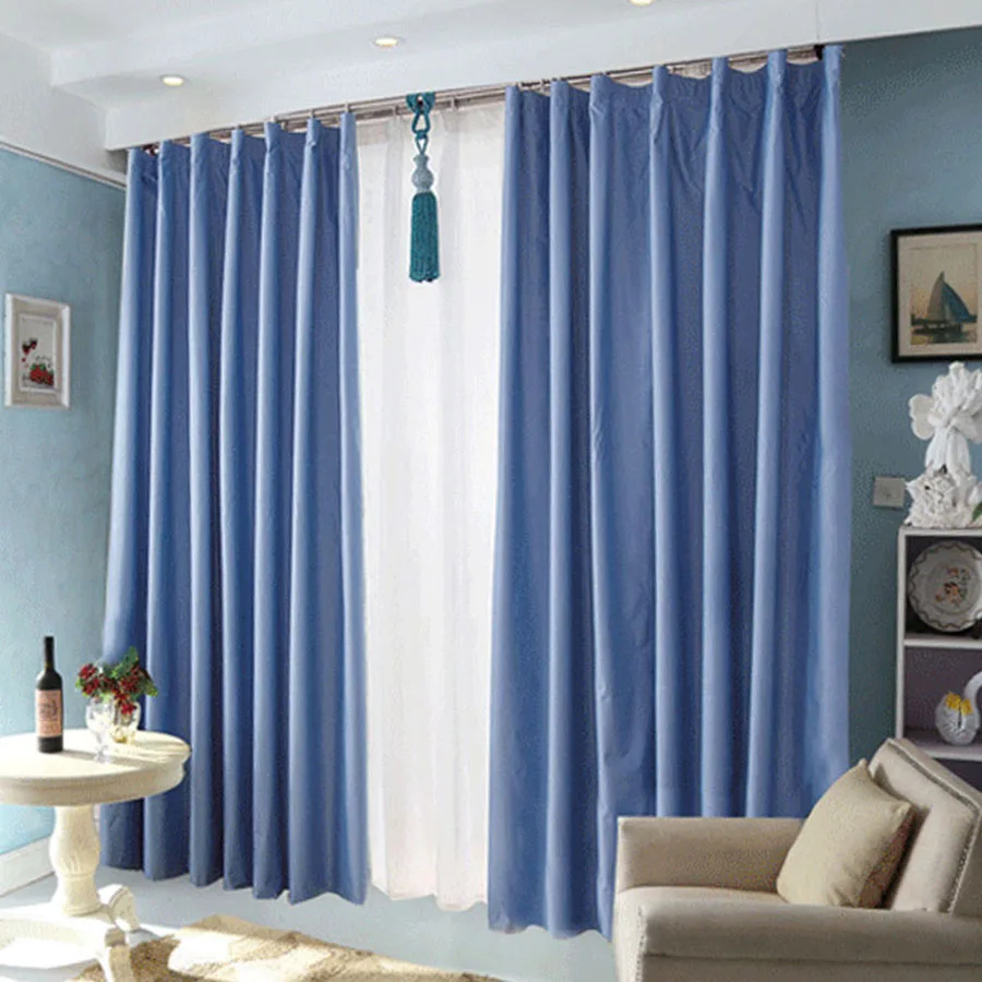 Thick Shade Modern Blackout Curtains Cloth Living Room Bedroom Full