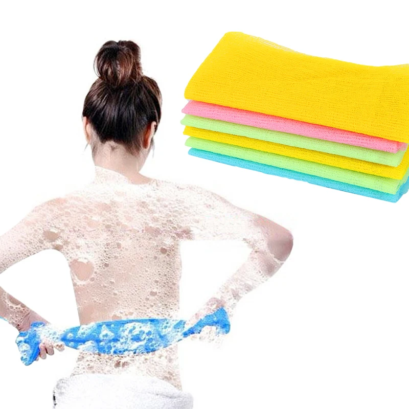 

Nylon Mesh Bath Shower Body Washing Clean Exfoliate Puff Scrubbing Towel Cloth Scrubbers