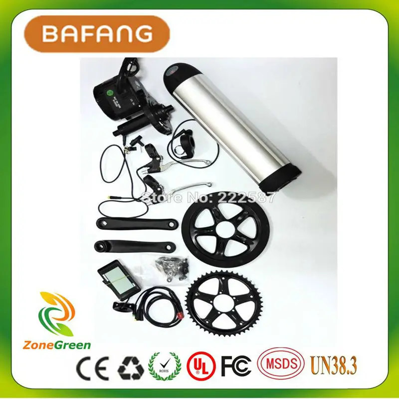 

36v 500w 8fun/bafang motor +36v 15ah cell battery C961 LCD BBS-01 for the controller crank Motor ebike kits