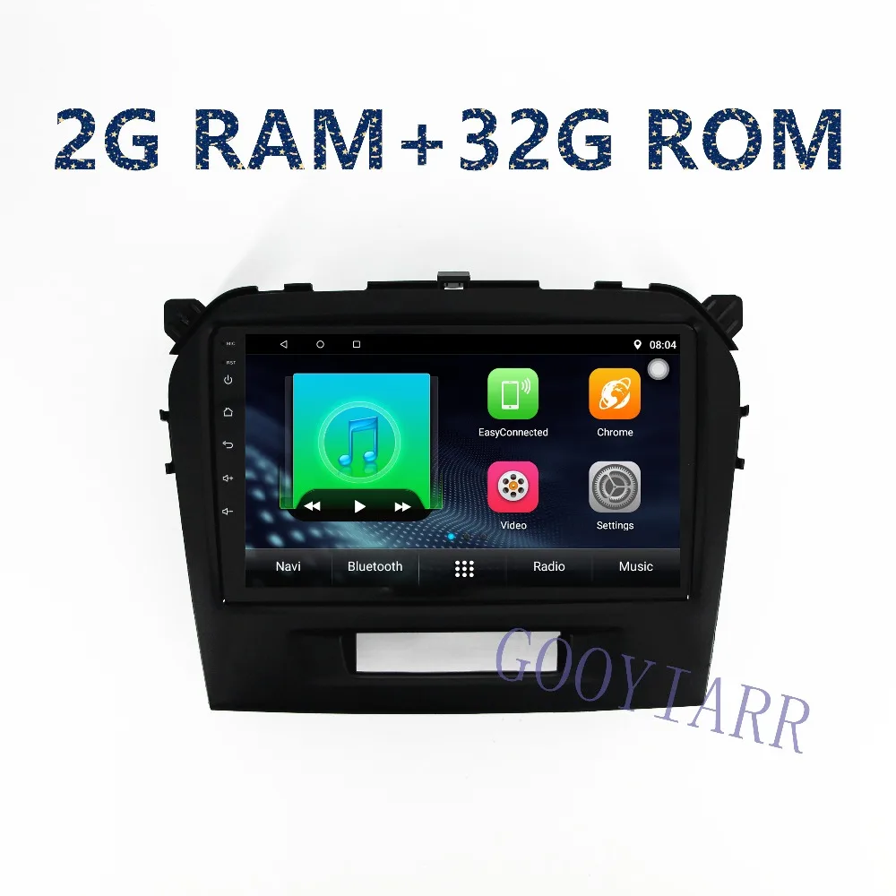 

1din car radio quad-core RAM2G+ROM32G Android GPS navigation Player for Suzuki vitara 2016 with stereo BT FM WIFI radio
