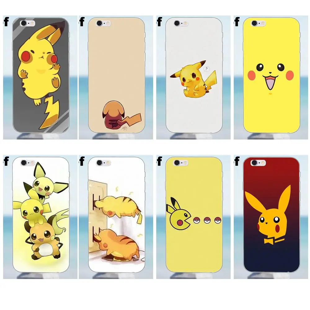 

Suef Cartoon Collection Pokemons Pikachus For iPhone 4 4S 5 5S 5C SE 6 6S 7 8 Plus X Samsung Galaxy A3 A5 J1 J3 J5 J7 2016 2017