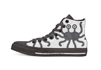 

Flying Spaghetti Monster Design breathable Casual High Top lace-up Canvas shoes sneakers