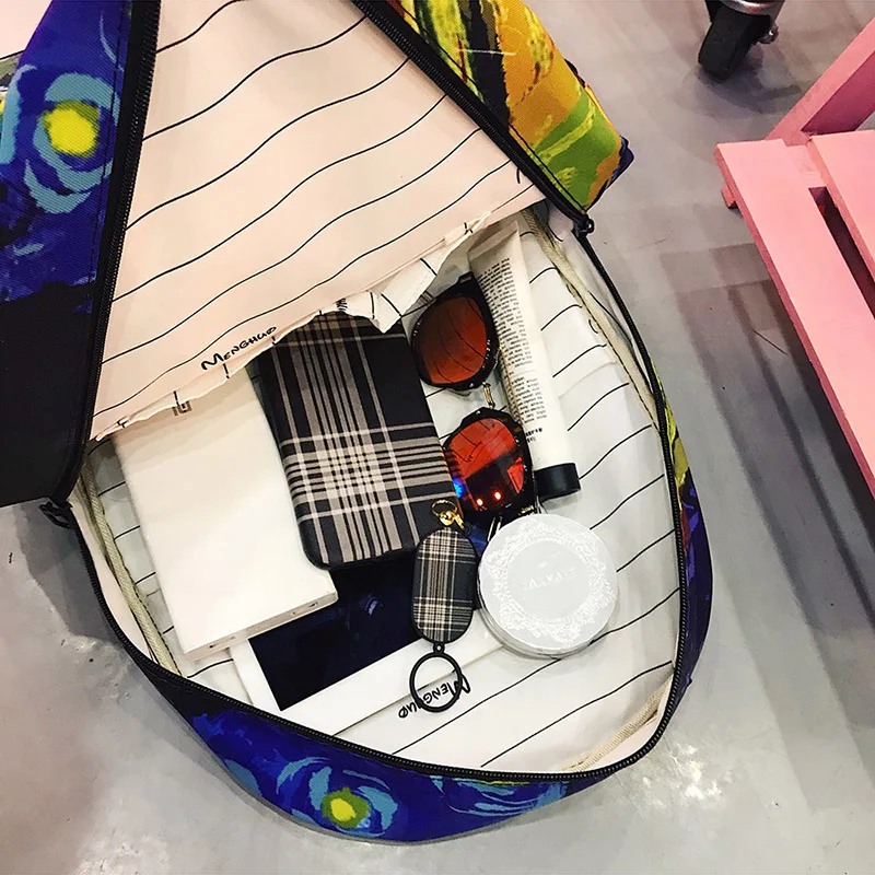 Menghuo New Women Backpacks Girls School Bag 3D Cartoon Cat School Backpack Bag For Girls Printing Backpack Travel Bags Mochilas (12)