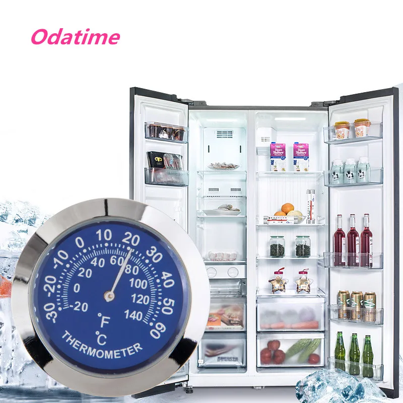 Odatime анти-царапать элегантные транспортные средства термометр гигрометр крытый Открытый Температура измеритель влажности для холодильника холодильник