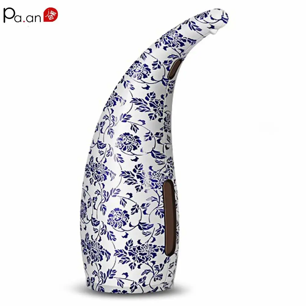 

Blue and White Porcelain Pattern Automatic Soap Dispenser Hand Wash Dispenser Infrared Kitchen Hands Free Soap Dispenser Pump