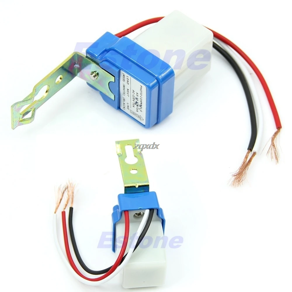 

AC DC 220V 10A Auto On Off Photocell Street Light Photoswitch Sensor Switch Z15 Drop ship