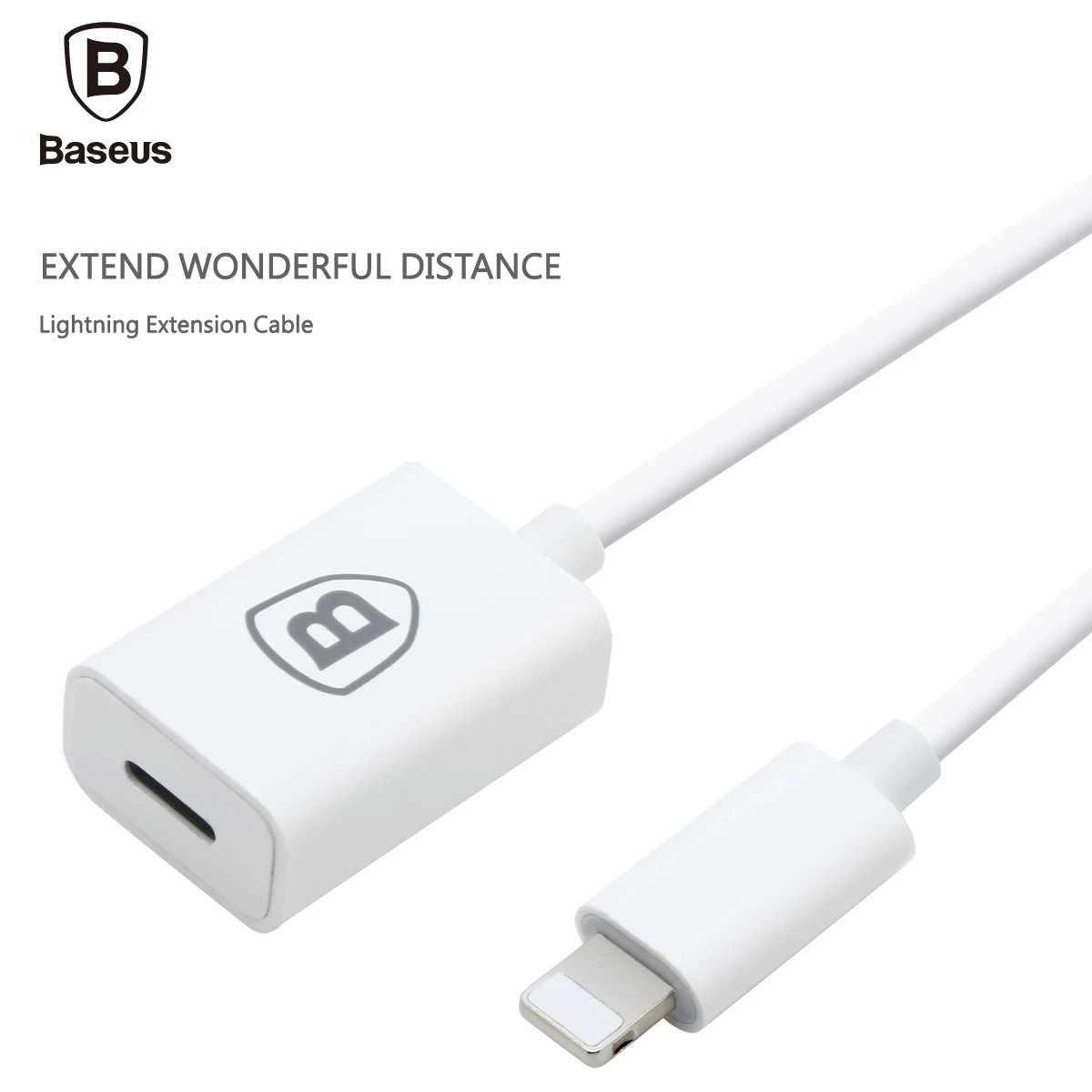 Baseus 8pin Male To Female Extender Adapter Charger Lightning Extension