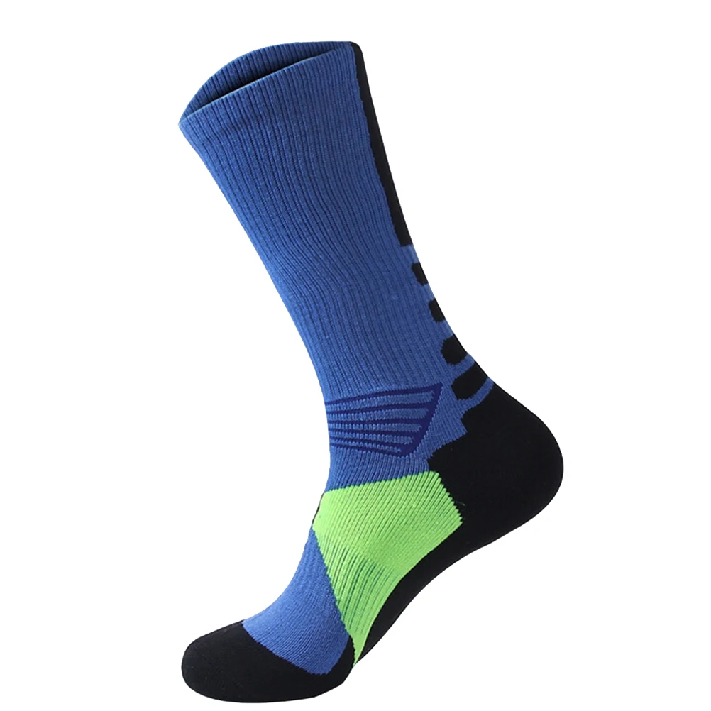 1 пара, мужские и женские баскетбольные Носки для верховой езды, дышащие велосипедные носки Unseix, новая распродажа - Цвет: Blue