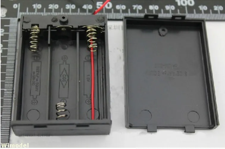 

F07854 10PCS Battery Case With switch Storage Clip Holder Box for 3 x AA Battery