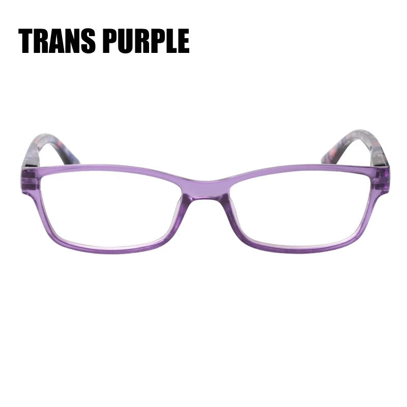 SOOLALA, весенние петли, очки для чтения, для женщин и мужчин, тонкий светильник, очки для дальнозоркости+ 1,0 1,25 1,5 1,75 до 2,75 3,0 3,5 4,0 - Цвет оправы: Trans Purple