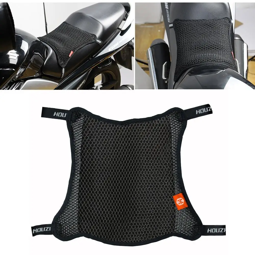

Motorcycle Anti-slip Seat Cover Black Breathable 3D Mesh Net Cushion Breathable Anti-Skid Moped Motorcycle Seat Cushion Cover