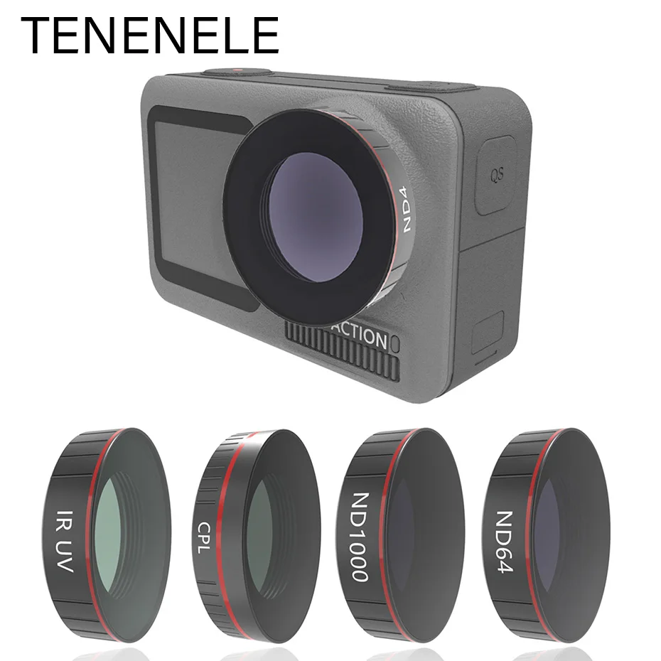 

For Osmo Action Camera Lens Filter CPL UV ND 4 8 16 32 64 ND1000 Neutral Density Filters For DJI Osmo Action Lens Accessory