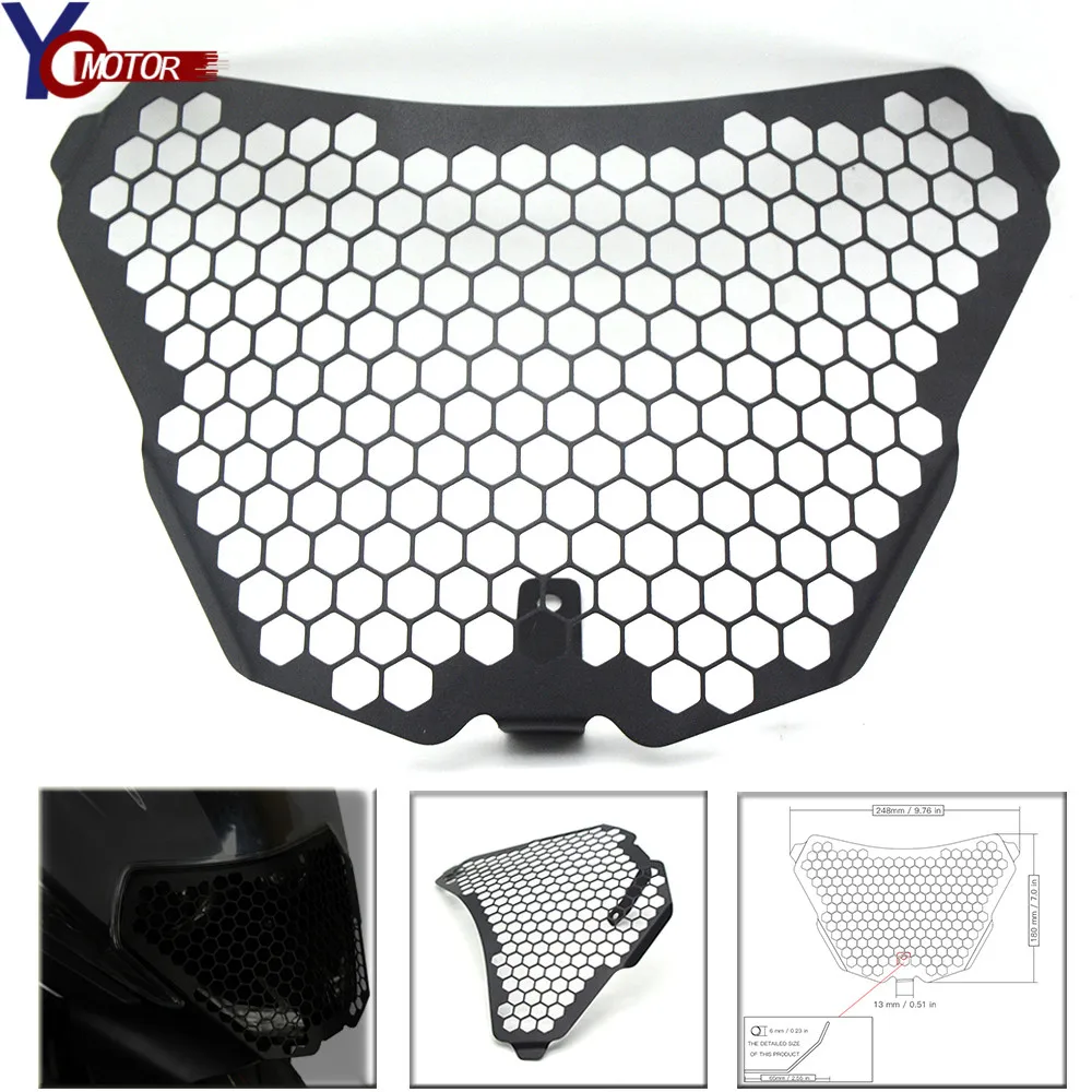 

For KTM RC125 RC200 RC390 2014-2016 Motorcycle Stainless Steel Headlight Guard Grille Protector Cover Protectors Accessories