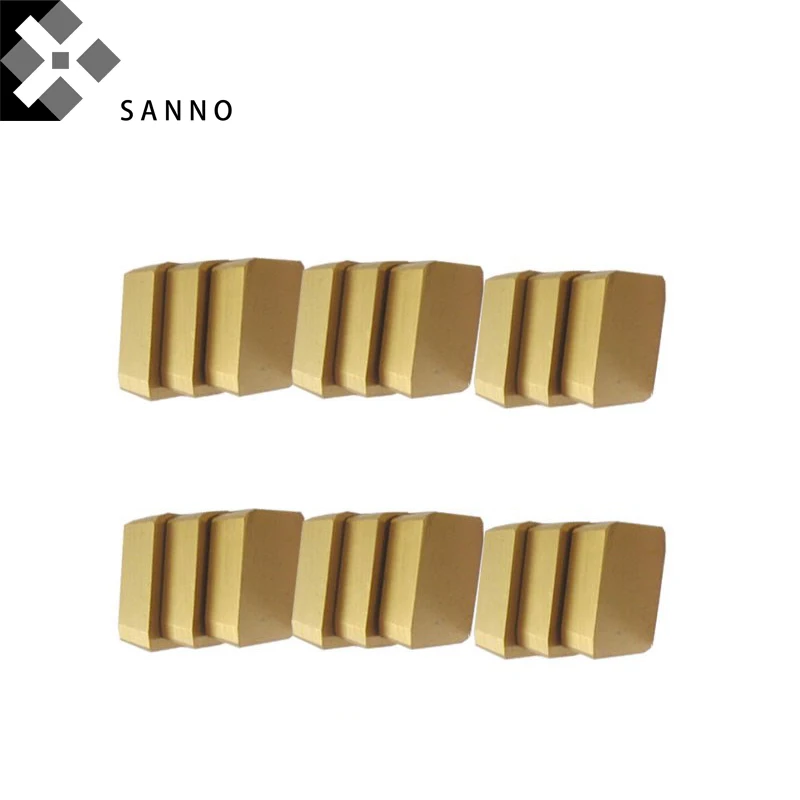 30PCS  XC161008 coating of titanium milling inserts black  yellow coating cnc carbide mills inserts (4)