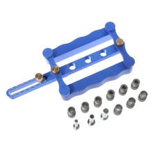 OOTDTY Self Centering Dowelling Jig Metric Dowel 6/8/10mm Drilling Tools Woodworking