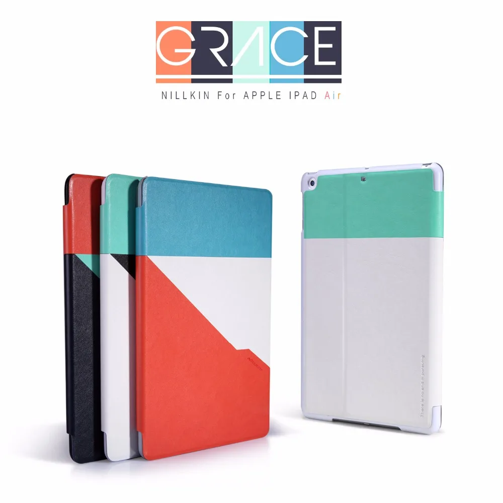 

Case for Apple iPad Air 1st Gen,Nillkin Smart Magnetic Leather Cover Slim Auto Sleep/Wake Up Brand Protect Shells for Travel