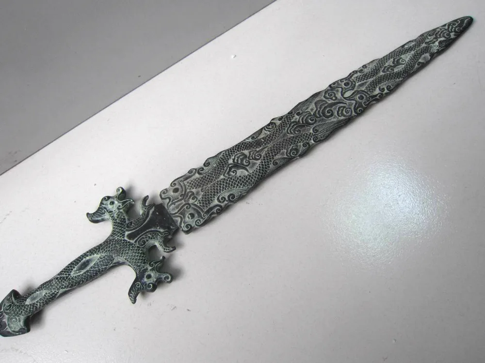 dragon 48cm bronze sword graceful wonderful chinese antique collectible