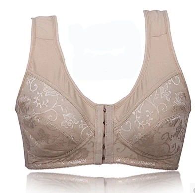 1pcs Middle-aged and old women bra cotton wireless Big bust 34 36 38 40 42  44 B C D large cup large breast Lingerie bh tops C3