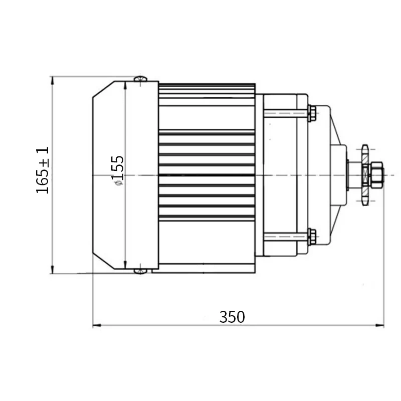 Cheap BM1412ZXF-01 1200W 48V 60V BLDC Electric Motor Tricycle Brushless Mid Motor Big Power E-car Three Wheel Engine 3000RPM 3.69N.m 1