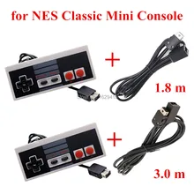 IVYUEEN For NES Classic Mini Entertainment System Console Controller Gamepad with 1.8m / 3.0m 10FT Extension Cable Cord
