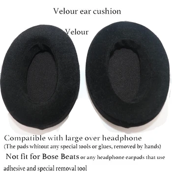 

HM5 Velour earpads Replacement Memory Foam ear pads cushion for Brainwavz HM5 Over The Ear Headphones Size 110*90mm ear pads