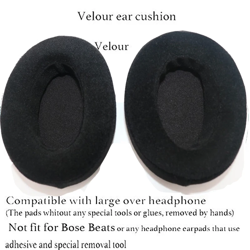 HM5 Velour earpads Replacement Memory Foam ear pads cushion for Brainwavz HM5 Over The Ear Headphones Size 110 90mm ear pads