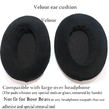 HM5 Velour earpads Replacement Memory Foam ear pads cushion for Brainwavz HM5 Over The Ear Headphones Size 110 90mm ear pads