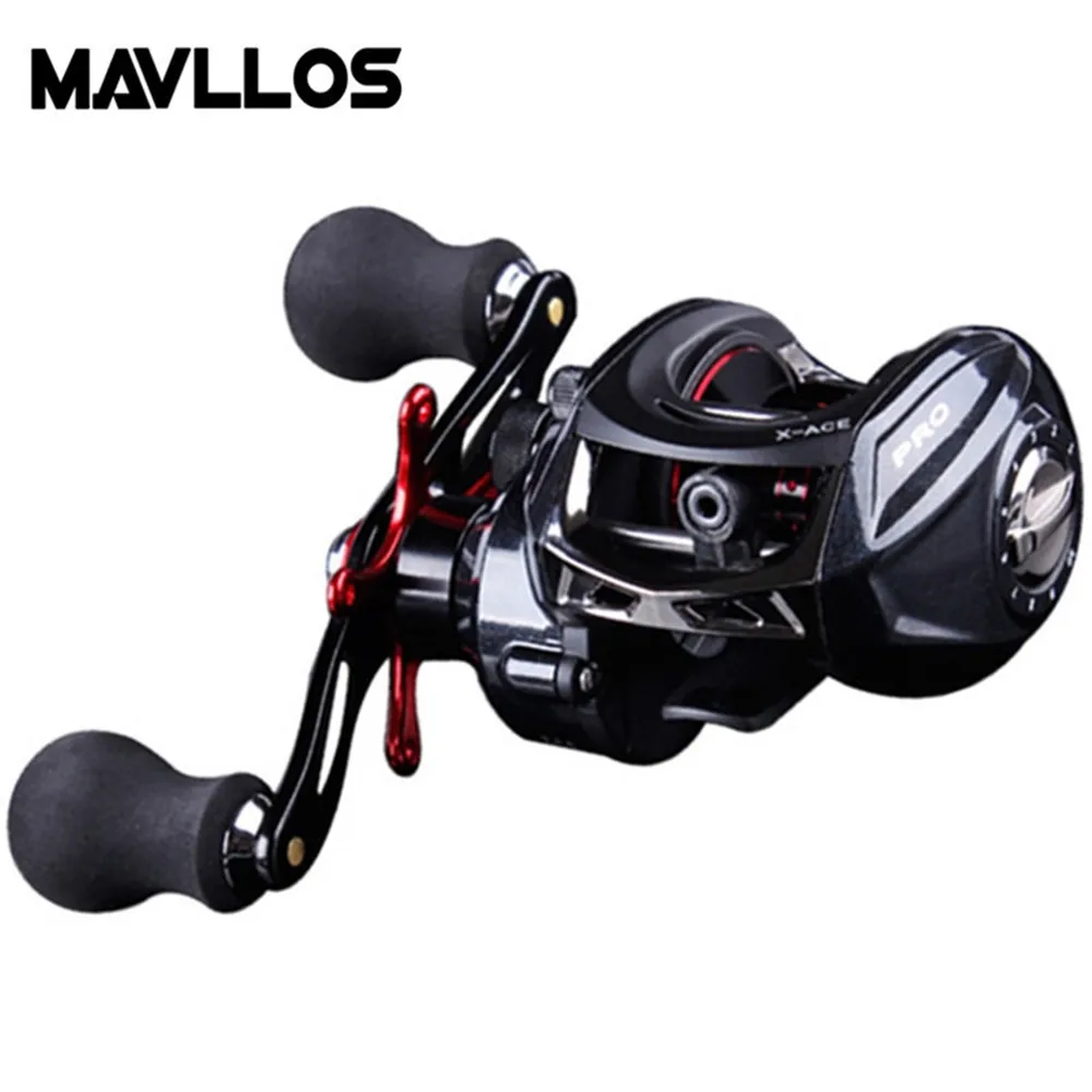 Mavllos 15BB соотношение 6 4: 1 Катушка Для baitcasing магнитный тормоз тяга мощность 8 кг