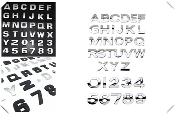 

Car accessories 3D metal digital sticker letter auto decoration for Renault Sand-up Ondelios Thalia Nepta Altica Z17 Vel Modus