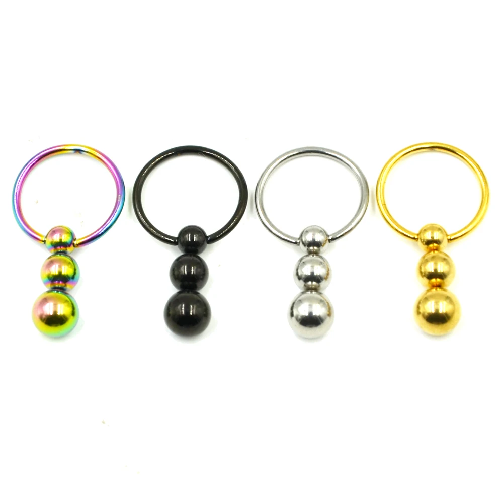 septum tragus cartilage Pair of Dragon head Captive bead lip nipple hoop Ring belly