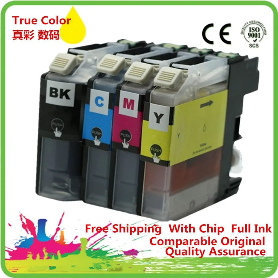 Сменные чернильные картриджи LC 123BK 123 XL 123XL для MFC J4410DW J4510DW J4610DW J4710DW J470DW J6920DW J870DW J245 |