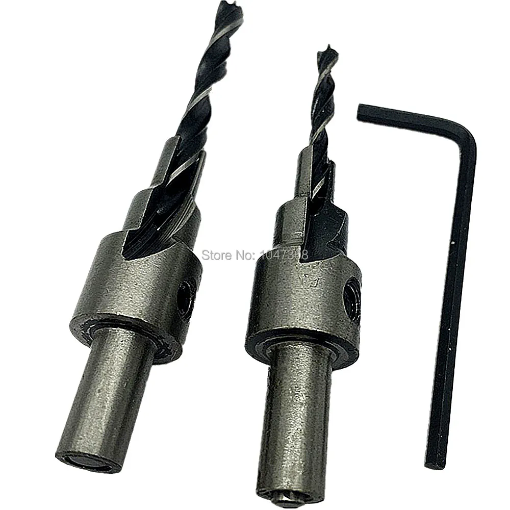 2pc Countersink Drill Bits Tapered Countersink Wood Drill Wood Pilot