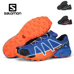 Salomon Скорость Крест 4 CS мужская обувь дышащие кроссовки синий кроссовки цвет черный белый серый спортивная новое поступление