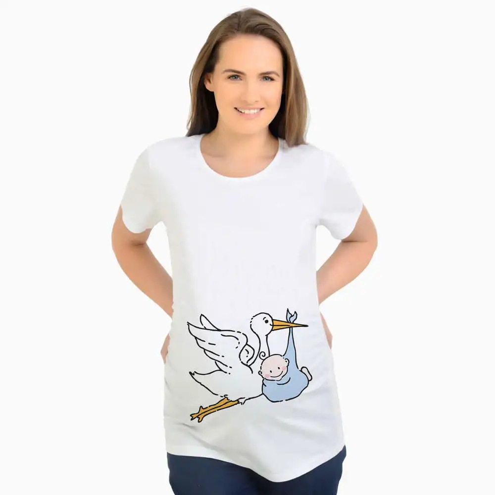 

Brand New Pregnant Women Print Tees Casual bird give you Baby Pregnancy Maternity Clothes Maternal love women t-shirt Tee Tops