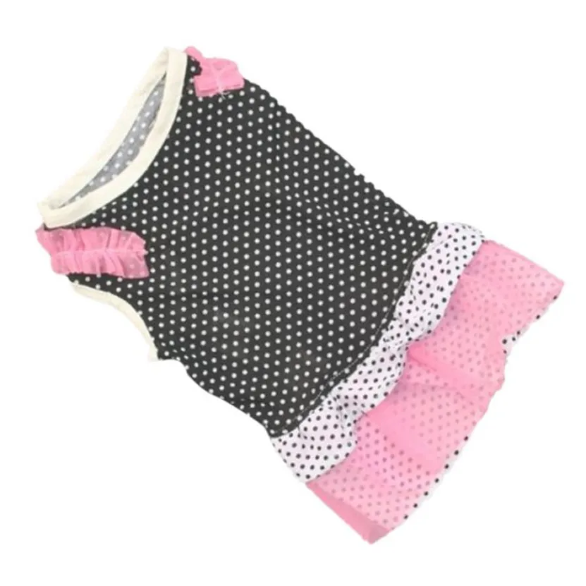 

Zero Fashion Puppy Dog Princess Dress Dog Dot Skirt Pet Dog Dress