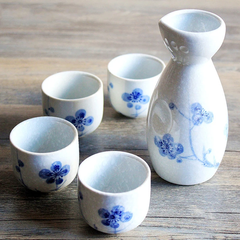 Chinese Traditional spirit Japanese sake snow plum blossom ceramic
