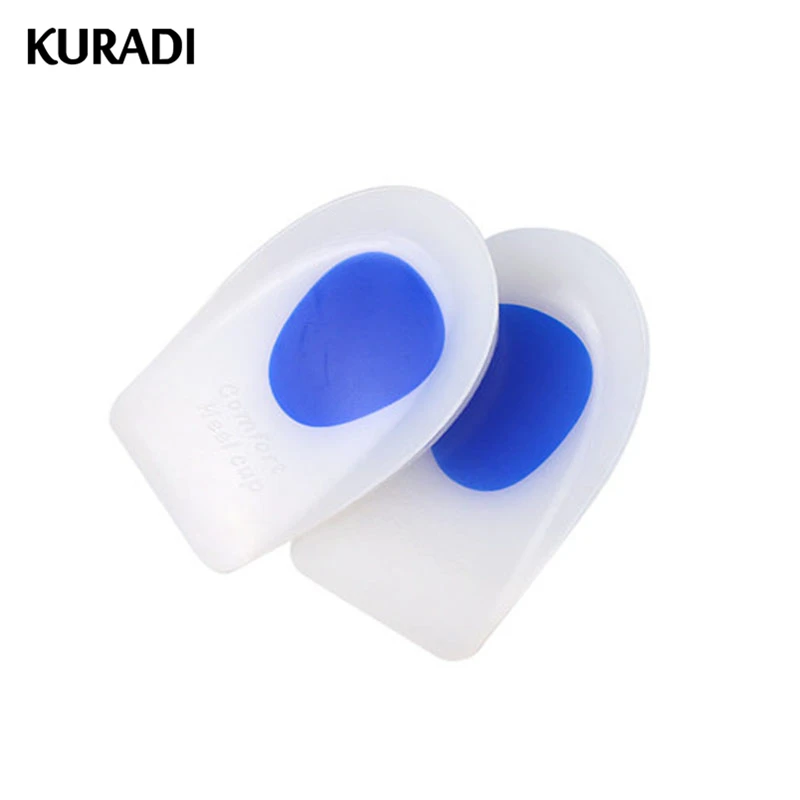 

Medical Silicone Gel Heel Cushion Cup Insoles Support Shoe Pad Relief Foot Pain Soft Inserts Foot Care Pain Protectors High Heel