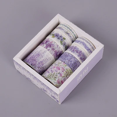 10 шт./кор. цветок, растение, свадебная брошь, лента washi Симпатичные Фламинго значки Единорог сделай сам украшения Скрапбукинг изоляционная лента для художественного оформления Стикеры этикетка - Цвет: zi teng