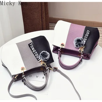 

Fashion Brand Women Hairball Ornaments Totes Sequined Handbag Party Purse Ladies Messenger Crossbody Shoulder Bags WomenHandbags