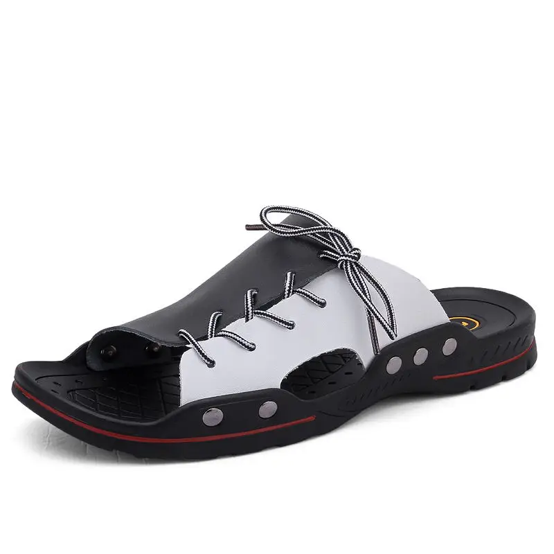 

Summer Slippers Men Casual Sandals Leisure Soft Slides Eva Massage Beach Slippers Water Shoes Men's Sandals Flip Flop Size 38-48