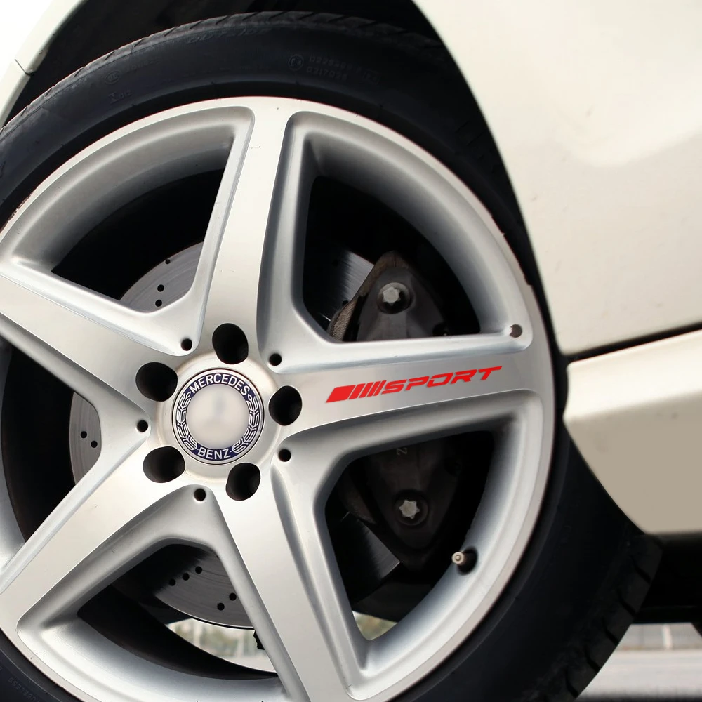 4 قطع سباق الرياضة سبائك الحافات عجلة ملصق لاصق لامع ورائع الجرافيك ل مرسيدس بنز C E cla الدرجة amg w204 w205 سيارة اكسسوارات التصميم 4 قطع سباق الرياضة سبائك الحافات عجلة ملصق لاصق لامع ورائع الجرافيك ل مرسيدس بنز C E cla الدرجة amg w204 w205 سيارة اكسسوارات التصميم