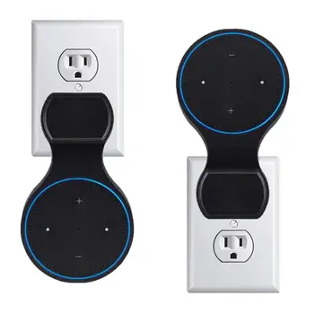

Outlet Wall Mount Holder Case Bracket for Amazon Alexa Echo Dot 2 2nd Generation Bluetooth Smart Home Speaker Hanger Shelf