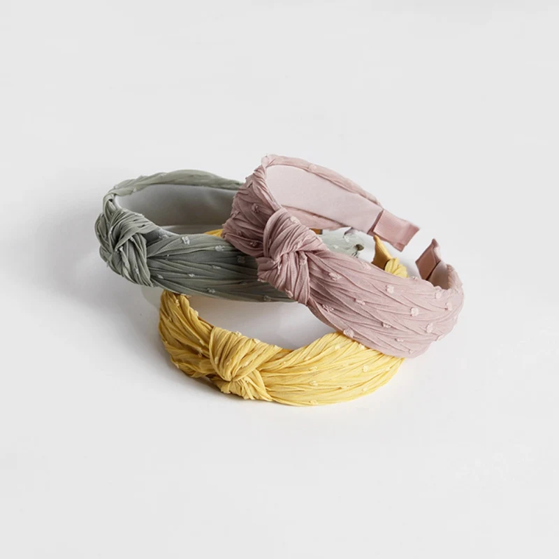 

Cloth Middle Knot Wide Side Headband New Sweet Fresh Temperament Hair Bangs Hair Accessories