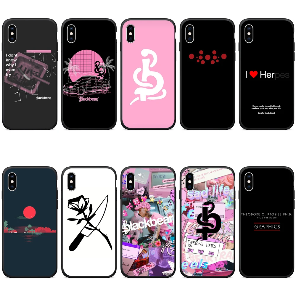 Чехол для телефона из ТПУ iPhone 6 s силиконовый чехол Blackbear pop Album x xr xs max 7 8 Plus 5 5S se |