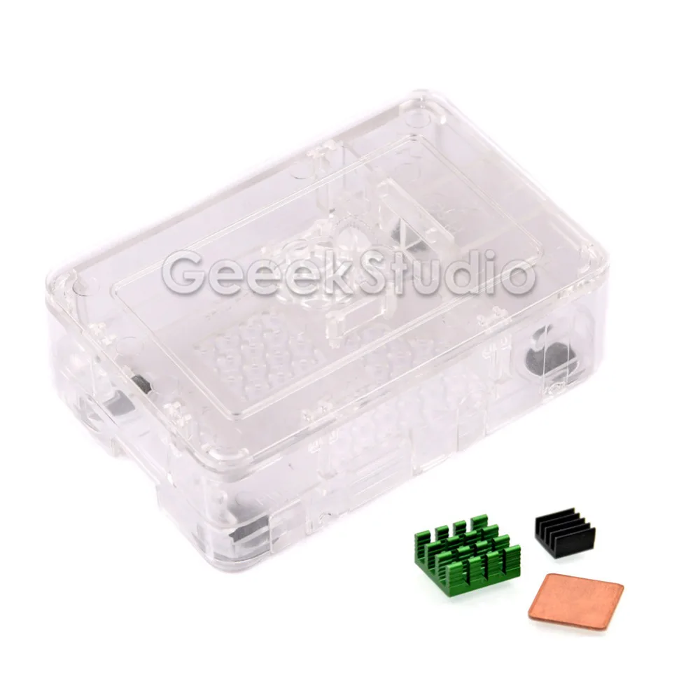 ABS черный/прозрачный корпус коробка с радиаторами для Raspberry Pi 3B/2B не 3B +|box for|abs blackbox