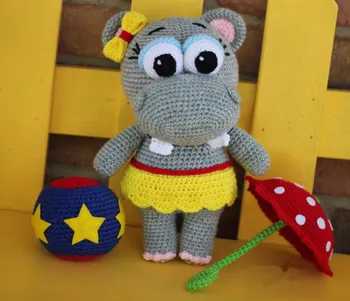 

crochet toys amigurumi hippo model number w497